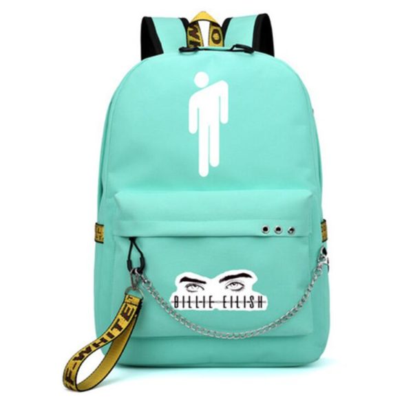 Krásný školní batoh pro dívky i chlapce s motivem Billie Eilish - As pictures 10