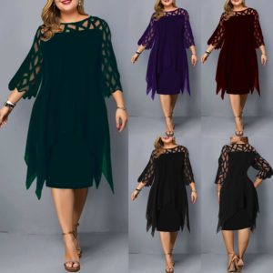 Krásné dámské Plus Size šaty v různých barvách