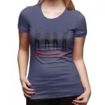 Dámské trendy triko s krátkým rukávem Nela - Navy-blue, Xxl