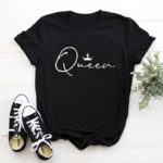 Dámské moderní triko s nápisem Queen