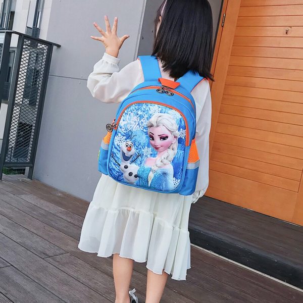 Dívčí školní batoh s krásným potiskem Elsy z Ledového království - 3