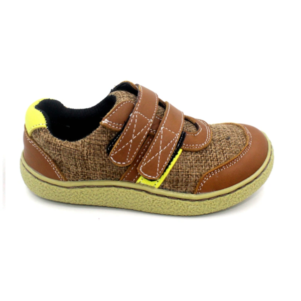 Dětské pohodlné botičky na suchý zip - Brown, 30, China