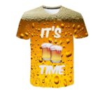 Pánské tričko s 3D potiskem pro milovníky piva - TSM00815GC, 4XL