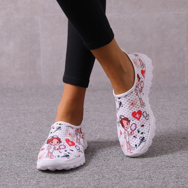 Lehké dámské zdravotní látkové boty s různými motivy - 11, 41