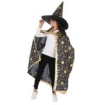 Halloweenský čarodějnický plášť s kloboukem - Red