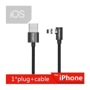 Magnetický nabíjecí kabel - Type C, Micro, iPhone - Barva-cerna