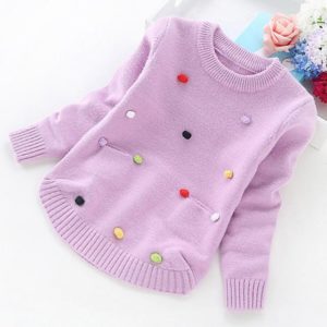Dívčí pletený svetr - Lavender, 10