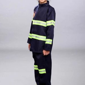 Dětský kostým hasiče - Blue-with-toys, 160cm, Fireman