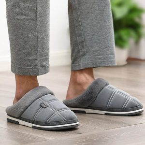Pohodlné pánské domácí pantofle - Grey, 16