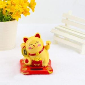 Soška čínské kočky pro štěstí - Yellow, China