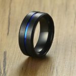 Pánský prsten - 12, Black-blue