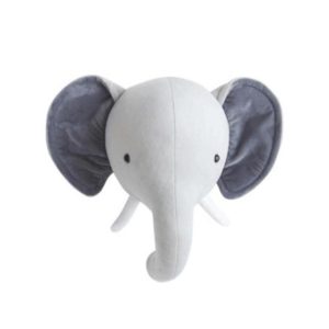 Plyšová hlava zvířete pro děti - Elephant