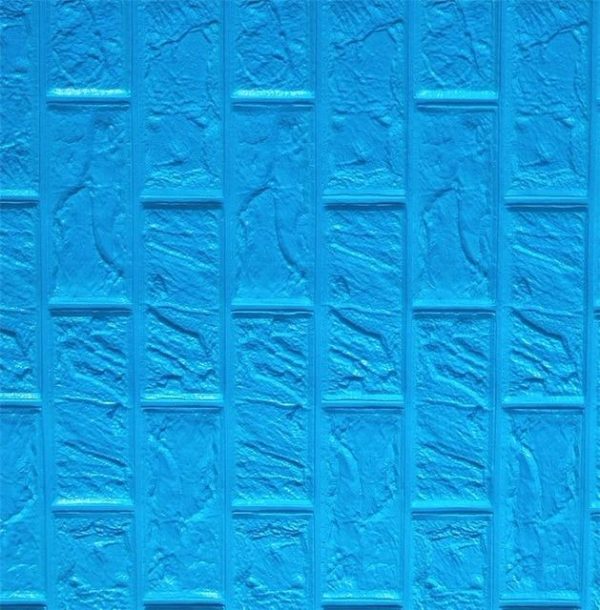 Cihlové samolepky na zeď - Sky-blue, 60-x-7-5-x-0-85cm