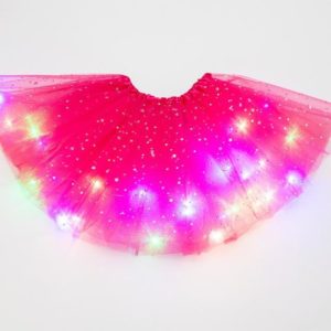 Tylová sukně s LED světýlky - Rose-red-2, 3-12-years-old