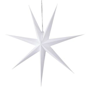 Závěsná vánoční hvězda - White-7-angles-60cm
