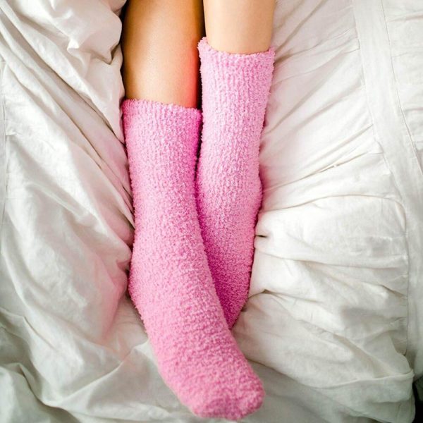 Dámské teplé ponožky - Pink