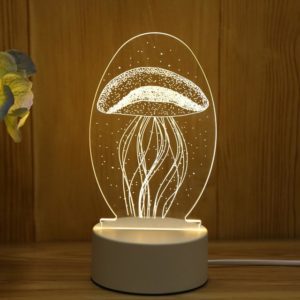 Stylová 3D lampa - Jellyfish, 7-colors, China
