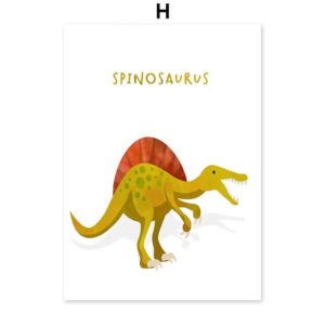 Plakát s roztomilým dinosaurem - 13x18-cm-no-framed, H