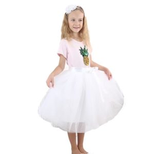 Dívčí princeznovská sukně - White