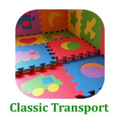 Dětská podložka pěnové puzzle 10 ks - C-classic-transiport, 30x30cm