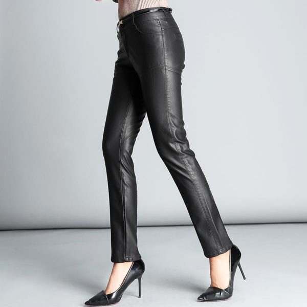 Kalhoty s imitací zipových kapes - Black, 5xl