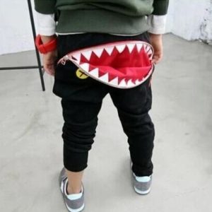 Designové chlapecké kalhoty se zuby - Black, 6, China
