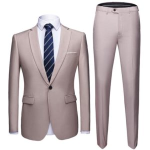 Elegantní pánský oblek - Bezova, 6xl