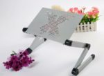 Nastavitelný stolek pod notebook MPJ23 - Stříbrná 42x26cm