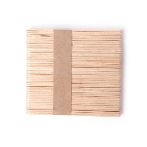 Dřevěné špachtle pro nanášení vosku - 50 ks