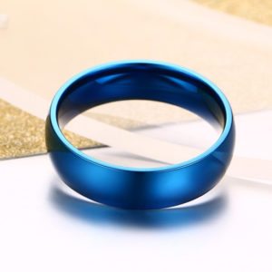 Pánský snubní prsten - 3 barvy - Modra, 14