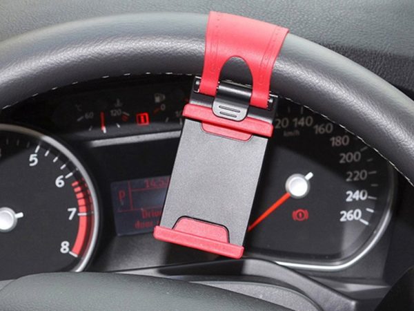 Držák na smartphone, MP3 nebo GPS na volant auta