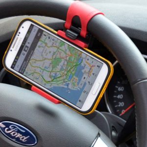 Držák na smartphone, MP3 nebo GPS na volant auta