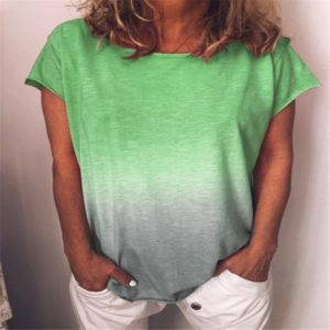 Dámské letní tričko TEES- více barev - Green, 5xl