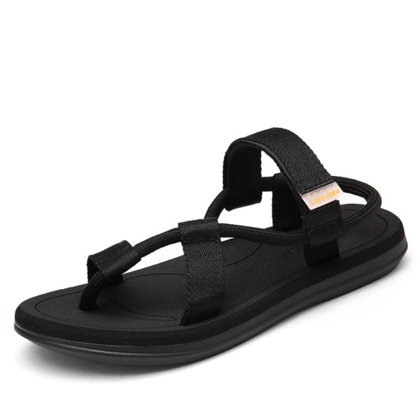Pánské pohodlné sandály - Black, 11
