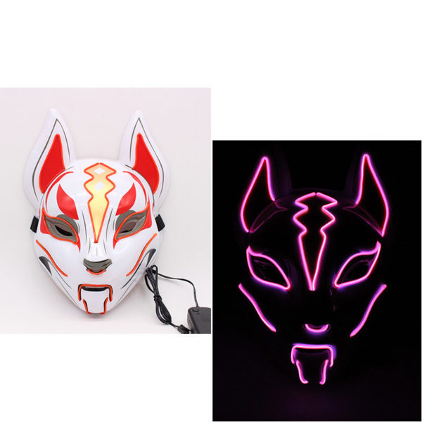 Zářící světelná maska - Růžová
