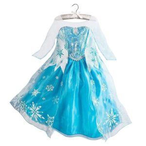 Dívčí šaty princezna Elsa s vločkami - Dres8, 9-10