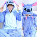 Pyžamový roztomilý dámský overal Unicorn - Blue-stitch, Xl