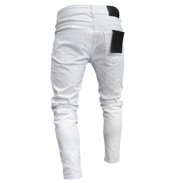 Pánské strečové riflové kalhoty Fellsy - White, 3xl