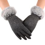 Dámské luxusní zimní rukavice - Red