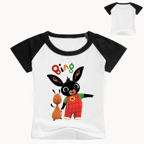 Dětské pohodlné roztomilé tričko s králíčkem Bingem - Color 1, 100 cm