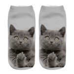 Dámské roztomilé vtipné 3D ponožky s kočičkami - 9