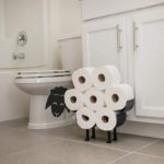 Dekorativní stojan na toaletní papír (Černá)