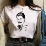 Dámské jednoduché tričko s oblíbeným zpěvákem Freddie Mercury - 001423, L