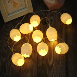 Velikonoční LED dekorační řetěz ve tvaru vajíček