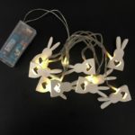 LED velikonoční dekorační řetěz se zajíčky