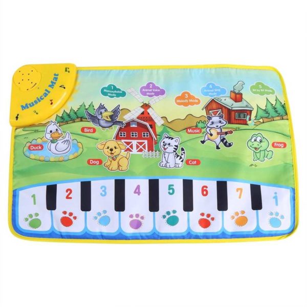 Hrací hudební kobereček pro malé děti - 100x36cm