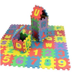 Vzdělávací hrací podložka - písmena + čísla