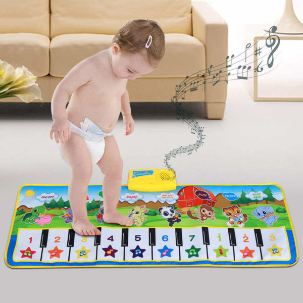 Hrací hudební kobereček pro malé děti - 100x36cm