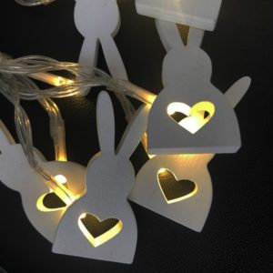 LED velikonoční dekorační řetěz se zajíčky